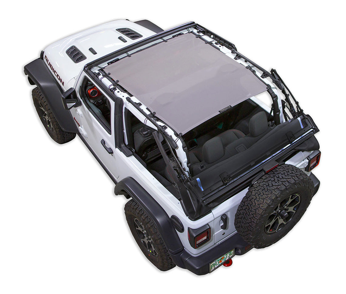 Spiderwebshade Sun Shade – Solid Color Shade Top | Jeep Wrangler JL 2-Door (2018–Present)