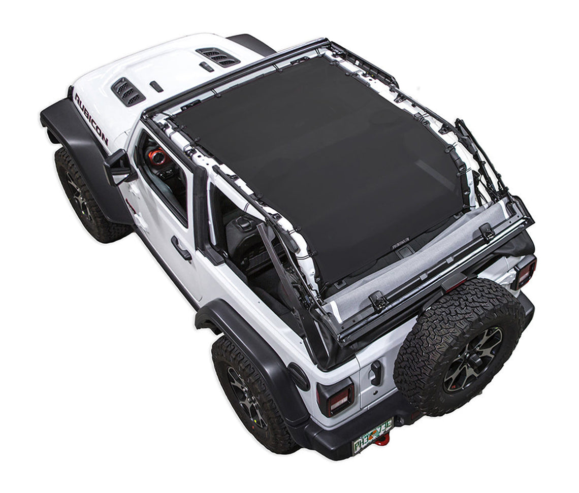 Spiderwebshade Sun Shade – Solid Color Shade Top | Jeep Wrangler JL 2-Door (2018–Present)