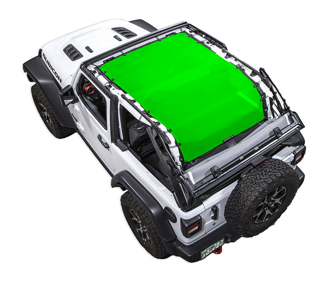 Spiderwebshade Sun Shade – Solid Color Shade Top | Jeep Wrangler JL 2-Door (2018–Present)