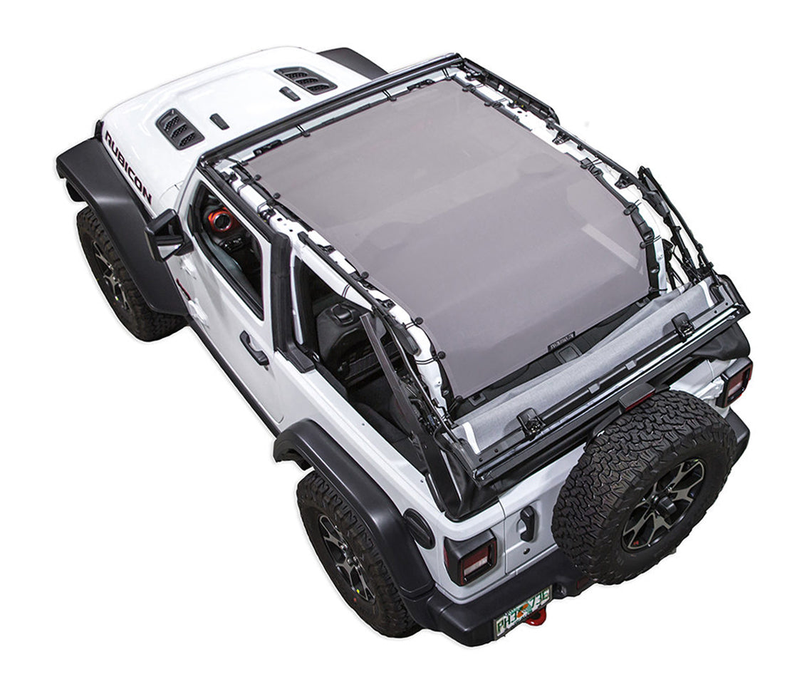 Spiderwebshade Sun Shade – Solid Color Shade Top | Jeep Wrangler JL 2-Door (2018–Present)
