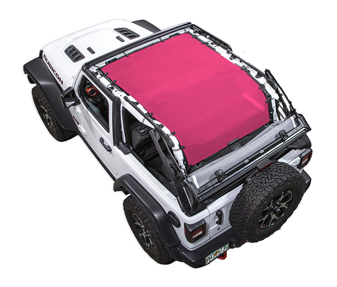 Spiderwebshade Sun Shade – Solid Color Shade Top | Jeep Wrangler JL 2-Door (2018–Present)