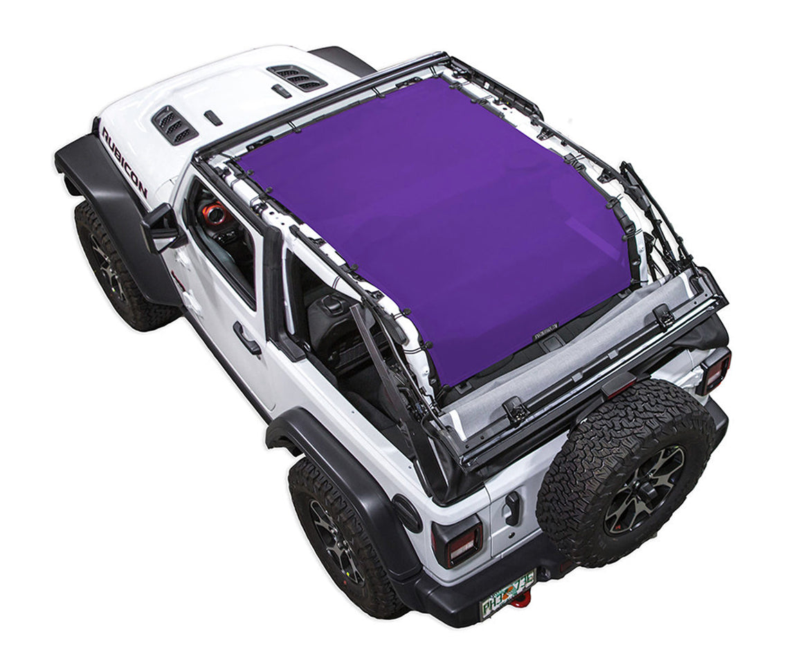 Spiderwebshade Sun Shade – Solid Color Shade Top | Jeep Wrangler JL 2-Door (2018–Present)
