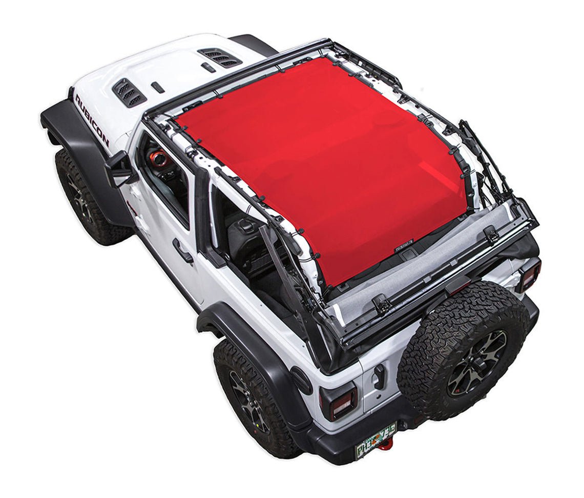 Spiderwebshade Sun Shade – Solid Color Shade Top | Jeep Wrangler JL 2-Door (2018–Present)