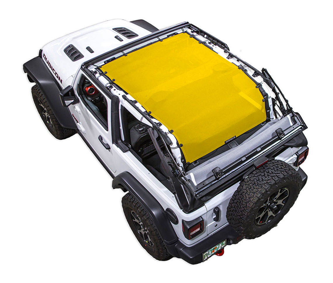 Spiderwebshade Sun Shade – Solid Color Shade Top | Jeep Wrangler JL 2-Door (2018–Present)