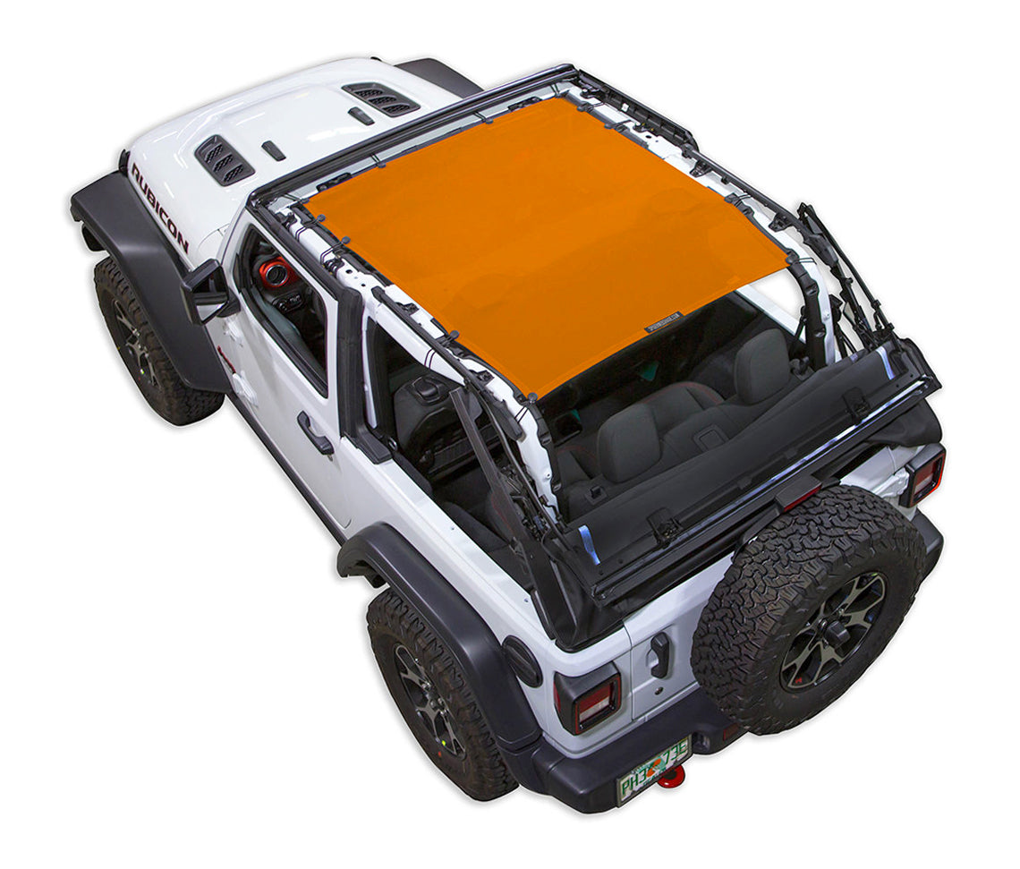Spiderwebshade Sun Shade – Solid Color Shade Top | Jeep Wrangler JL 2-Door (2018–Present)