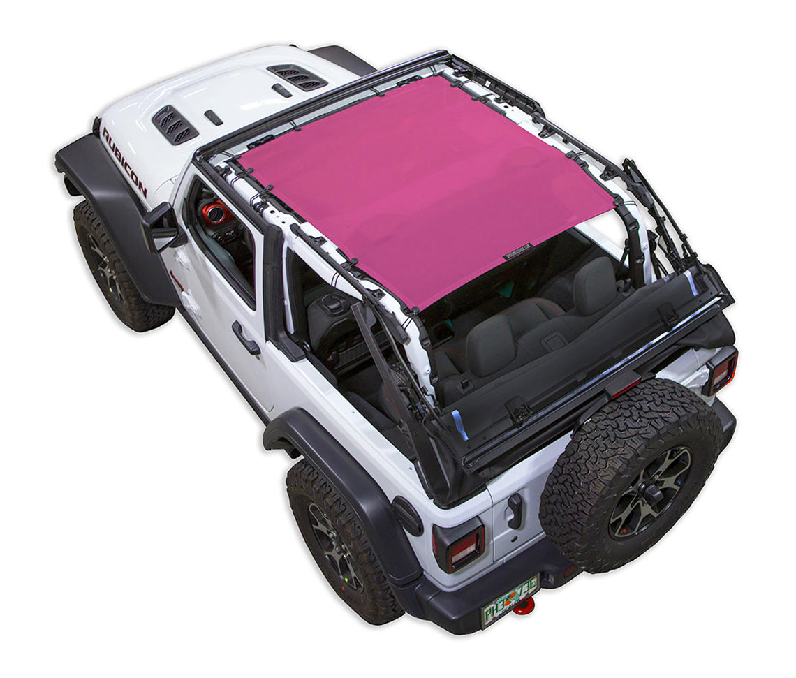 Spiderwebshade Sun Shade – Solid Color Shade Top | Jeep Wrangler JL 2-Door (2018–Present)
