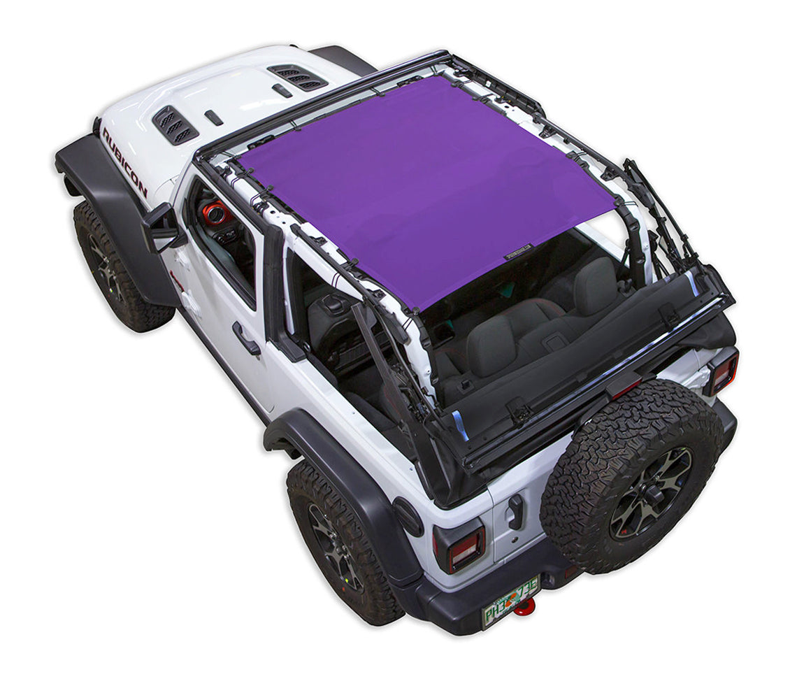 Spiderwebshade Sun Shade – Solid Color Shade Top | Jeep Wrangler JL 2-Door (2018–Present)