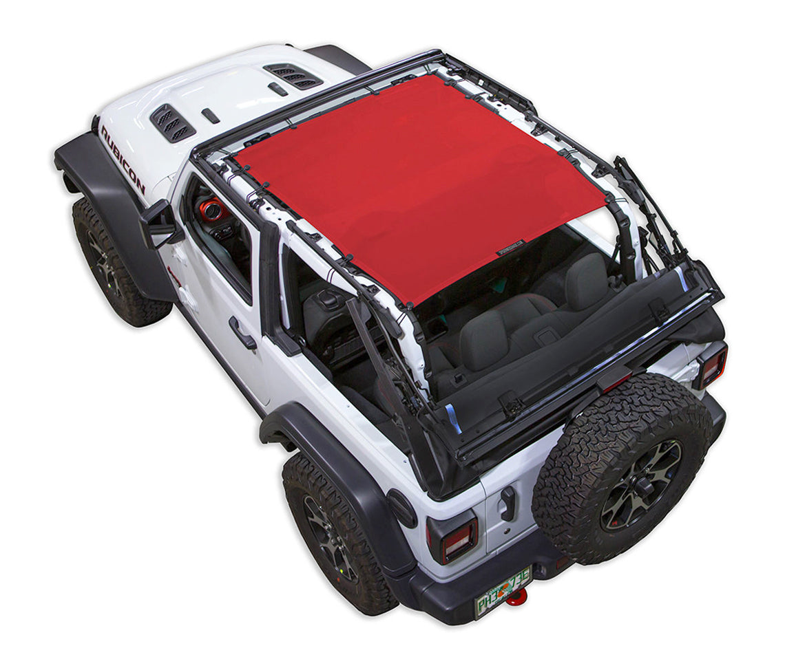 Spiderwebshade Sun Shade – Solid Color Shade Top | Jeep Wrangler JL 2-Door (2018–Present)