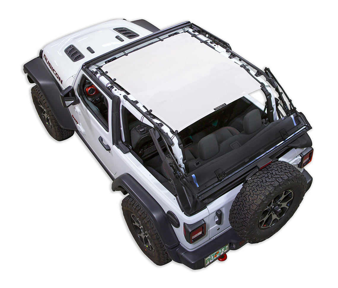 Spiderwebshade Sun Shade – Solid Color Shade Top | Jeep Wrangler JL 2-Door (2018–Present)