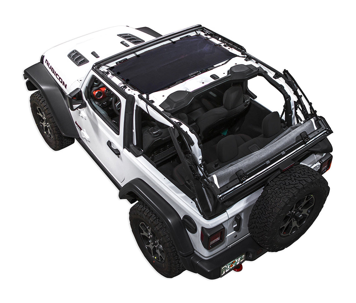 Spiderwebshade Sun Shade – Solid Color Shade Top | Jeep Wrangler JL 2-Door (2018–Present)