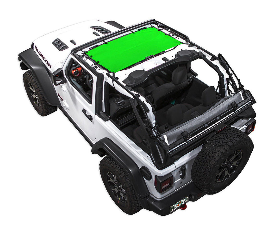 Spiderwebshade Sun Shade – Solid Color Shade Top | Jeep Wrangler JL 2-Door (2018–Present)