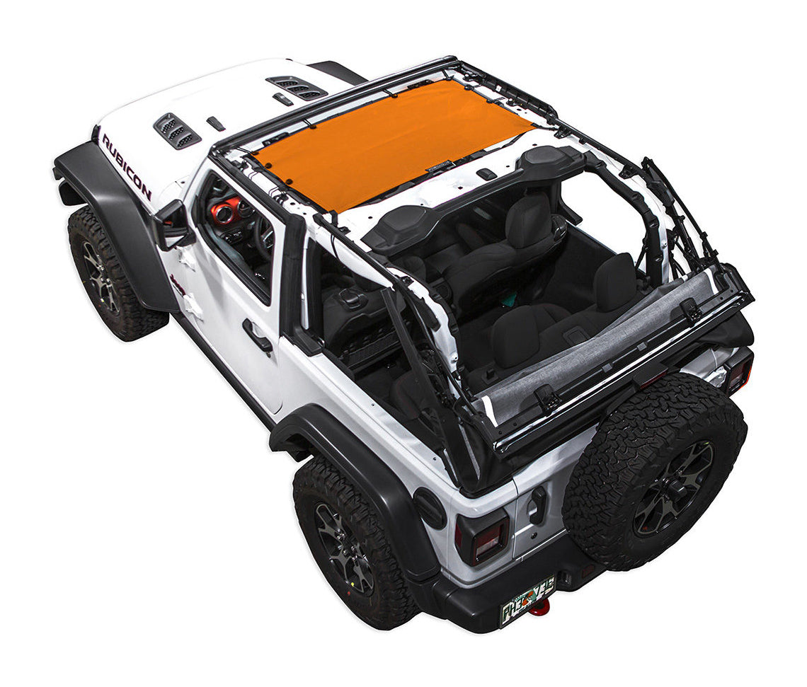 Spiderwebshade Sun Shade – Solid Color Shade Top | Jeep Wrangler JL 2-Door (2018–Present)