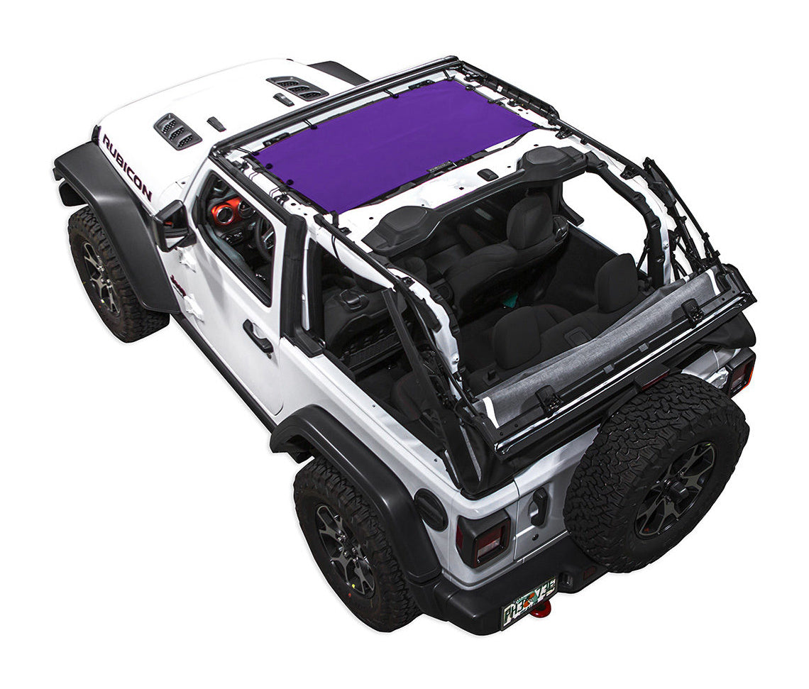 Spiderwebshade Sun Shade – Solid Color Shade Top | Jeep Wrangler JL 2-Door (2018–Present)