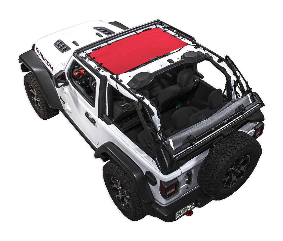 Spiderwebshade Sun Shade – Solid Color Shade Top | Jeep Wrangler JL 2-Door (2018–Present)