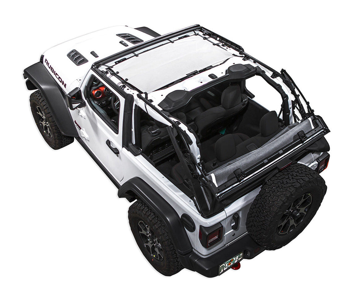 Spiderwebshade Sun Shade – Solid Color Shade Top | Jeep Wrangler JL 2-Door (2018–Present)