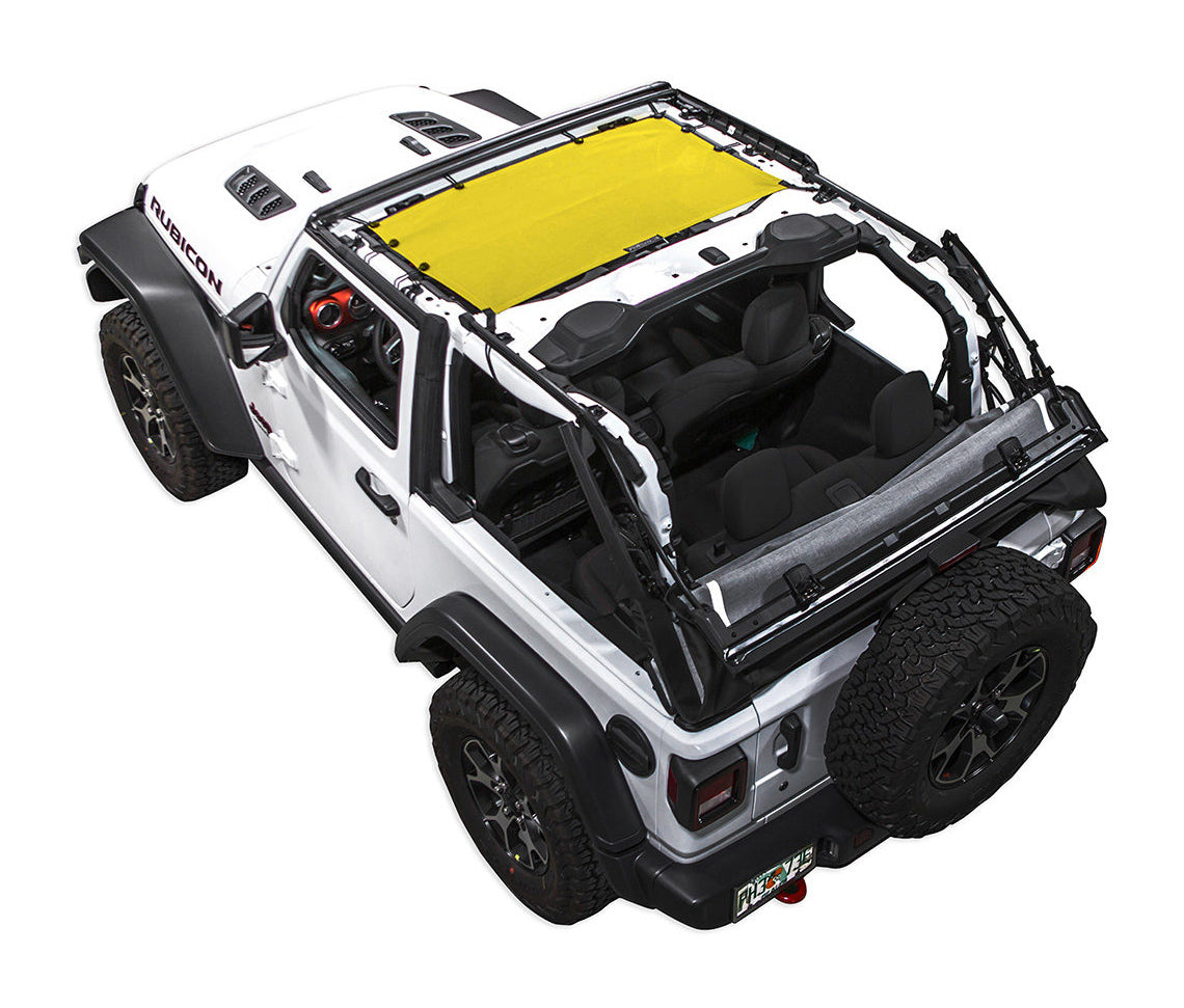Spiderwebshade Sun Shade – Solid Color Shade Top | Jeep Wrangler JL 2-Door (2018–Present)