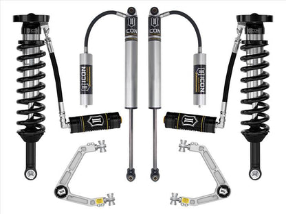 ICON 2023-2024 GMC Canyon AT4, Denali, & Elevation/Chevrolet Colorado Trail Boss, 1.75-2.5" Lift, Stage 3 Suspension System w/ Billet Upper Control Arms