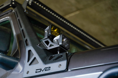 DV8 Offroad Jeep Wrangler JL/JLU & JT A-Pillar Dual Light Pod Mounts (2018-Present)