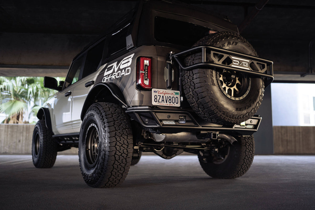 DV8 Offroad Ford Bronco Rear License Plate Relocation Bracket (2021-Present)