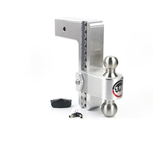 Weigh Safe 180 Hitch - Drop Hitch w/SS Combo Ball -  10" Drop for 3" Shank