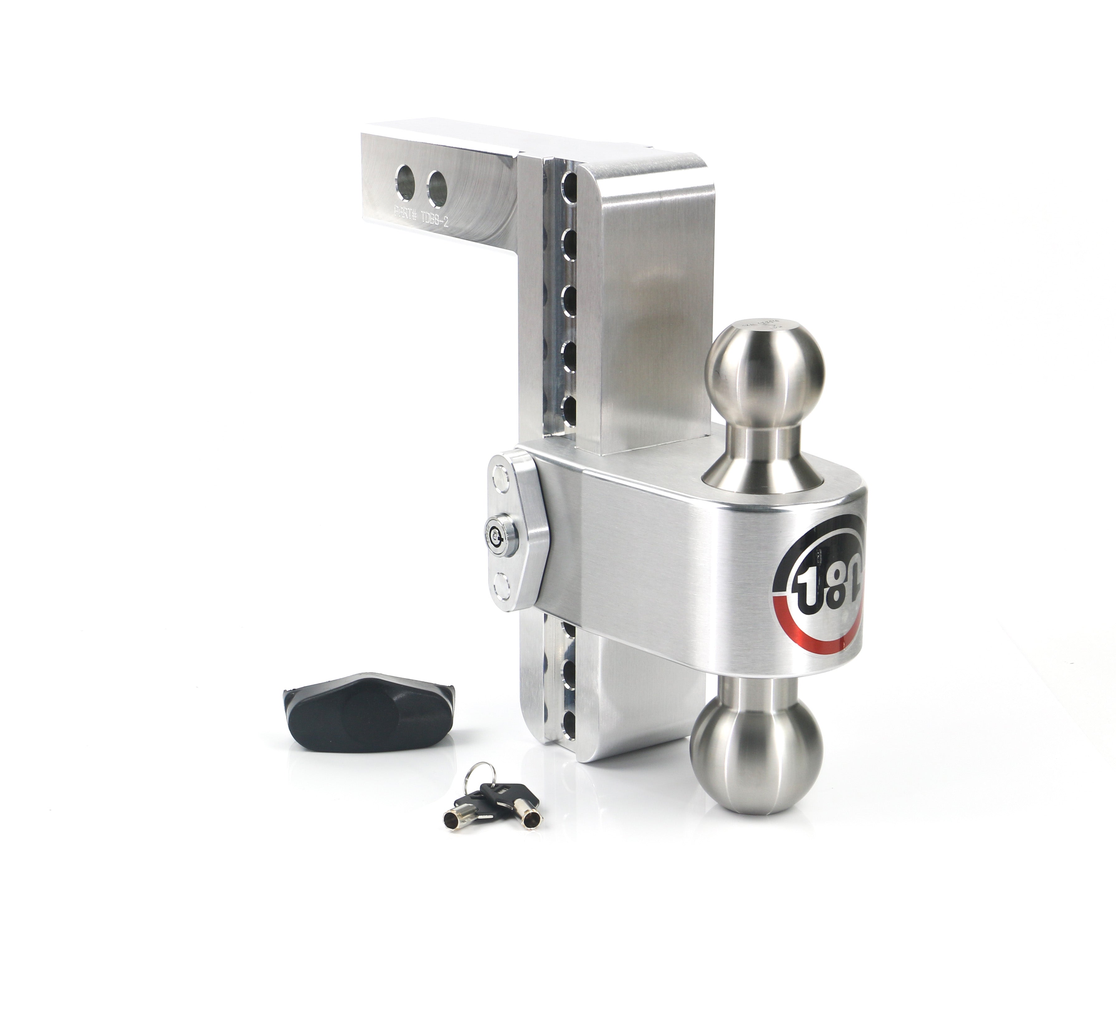 Weigh Safe 180 Hitch - Drop Hitch w/SS Combo Ball -  8