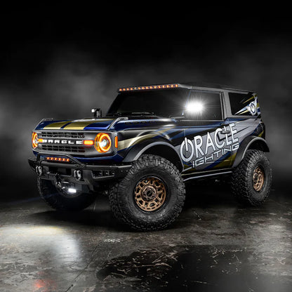 Oracle Lighting Oculus™ Bi-LED Projector Headlights – Ford Bronco (2021–Present) – Amber Halo