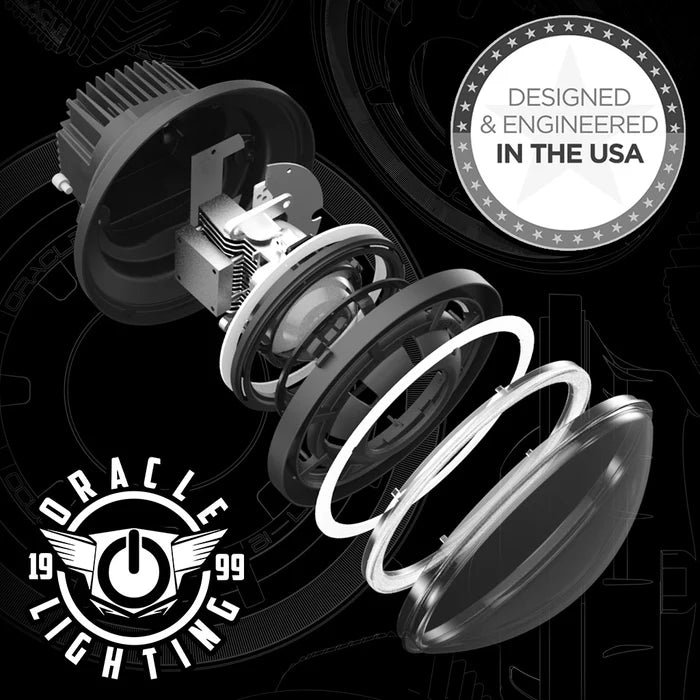 Oracle Lighting Oculus 7 inch Bi-LED Projector Headlights for Jeep Wrangler JK (2007-2018)