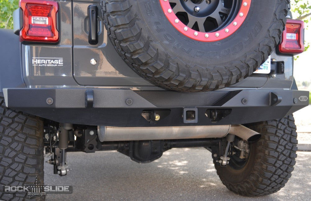 Rock Slide Engineering Full Rear Bumper – Rigid Series – Jeep Wrangler JL (2018–Present)
