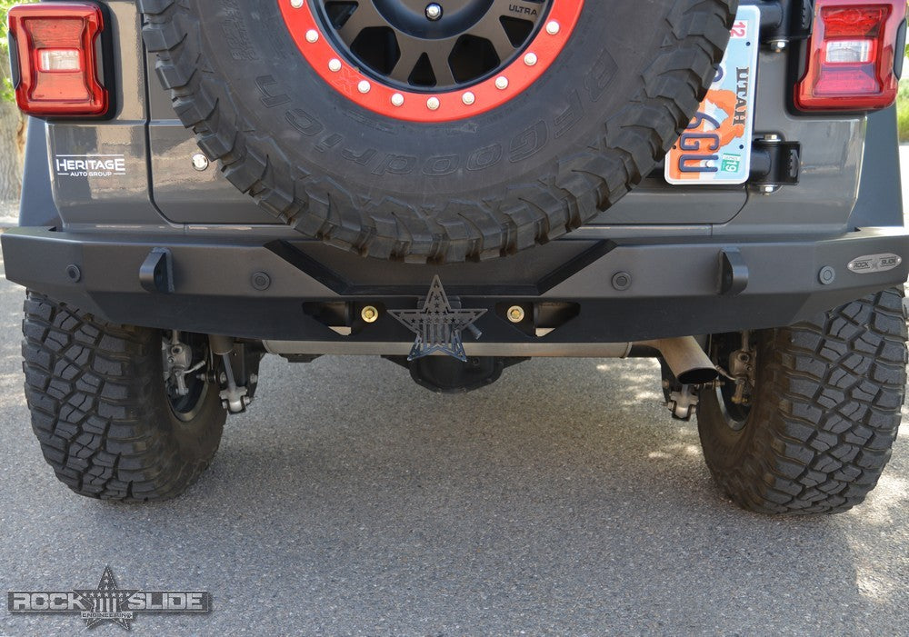Rock Slide Engineering Full Rear Bumper – Rigid Series – Jeep Wrangler JL (2018–Present)