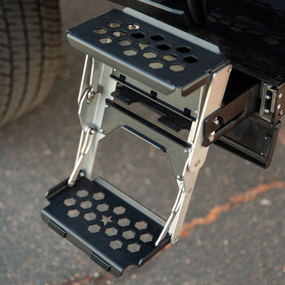 Rock Slide Engineering R-STEP 9 Inch Wide For 2016-2023 Toyota Tacoma Bed Step Attachment Brackets Behind Driver Rear Tire