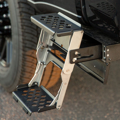 Rock Slide Engineering R-STEP 9 Inch Wide For 2016-2023 Toyota Tacoma Bed Step Attachment Brackets Behind Driver Rear Tire