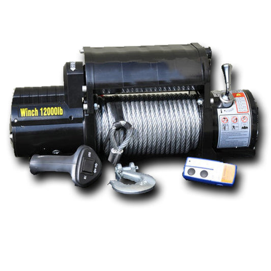 DV8 Offroad 12,000 lb Winch – Steel Cable