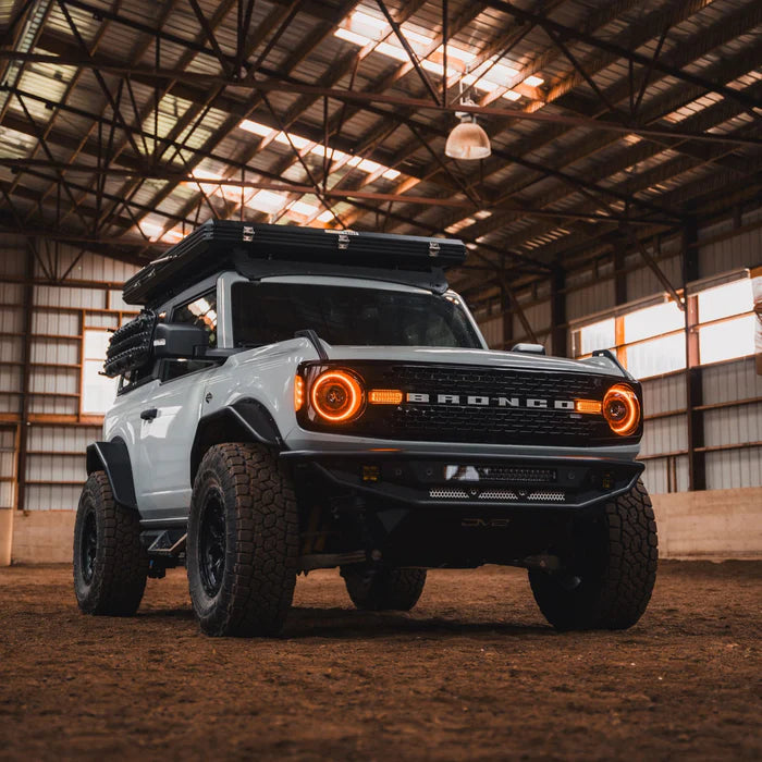 Oracle Lighting Oculus™ Bi-LED Projector Headlights – Ford Bronco (2021–Present) – Amber Halo
