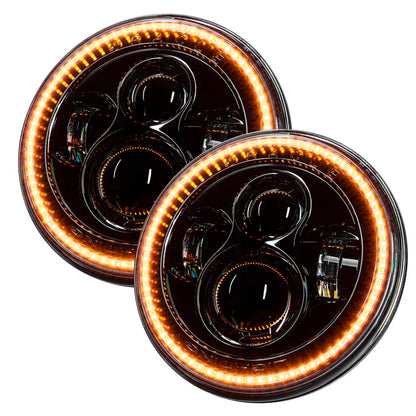 Oracle Switchback LED Halo Headlights – DRL & Turn Signal – Jeep Wrangler JK (2007–2018)