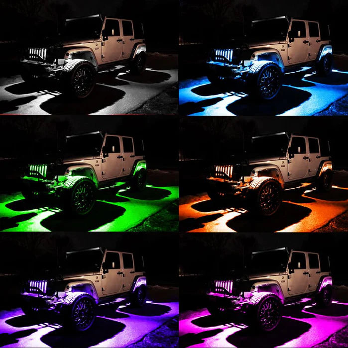 Oracle Lighting Bluetooth + RF ColorSHIFT Underbody Rock Light Kit - 4 PCS