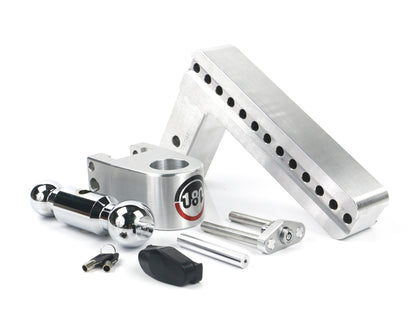 Weigh Safe 180 Hitch - Drop Hitch w/Chrome Steel Combo Ball - 10" Drop for 2.5" Shank