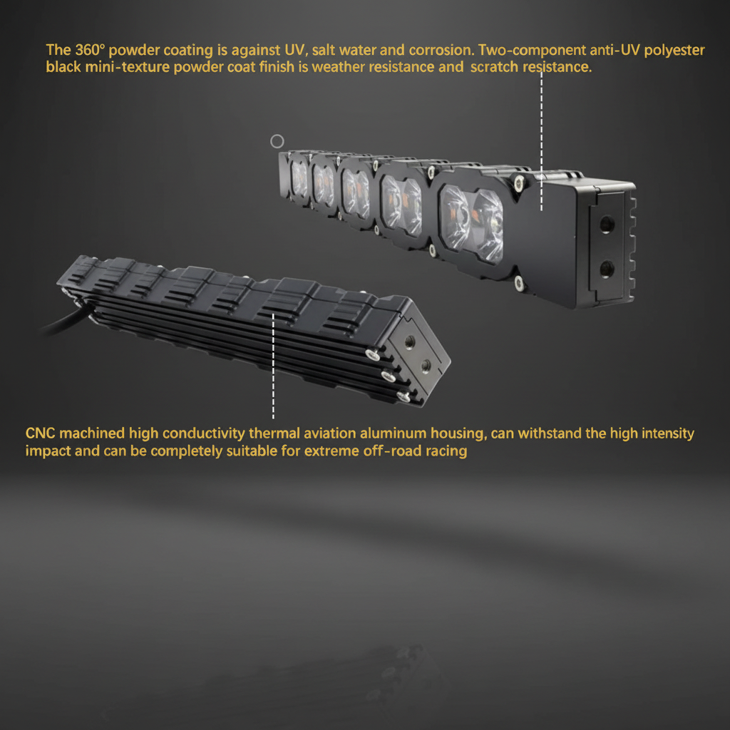 M&R Automotive Standard Bumper lightbar - 40' PRO - Ford Bronco (2021-Present)