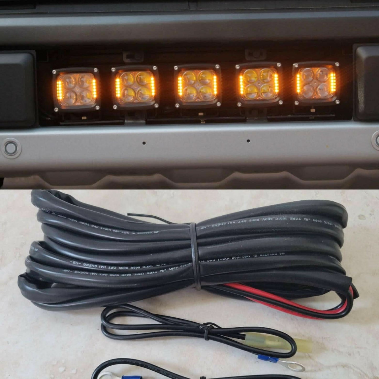 M&R Automotive Ford Raptor Gen 3 Center Bumper Light Kit (2021–2023)