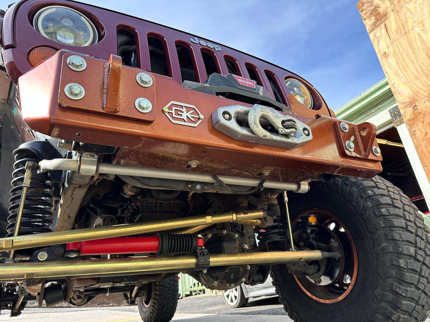 GateKeeper Off-Road Front Gauntlet Series Stubby Bumper for Jeep JK Wrangler