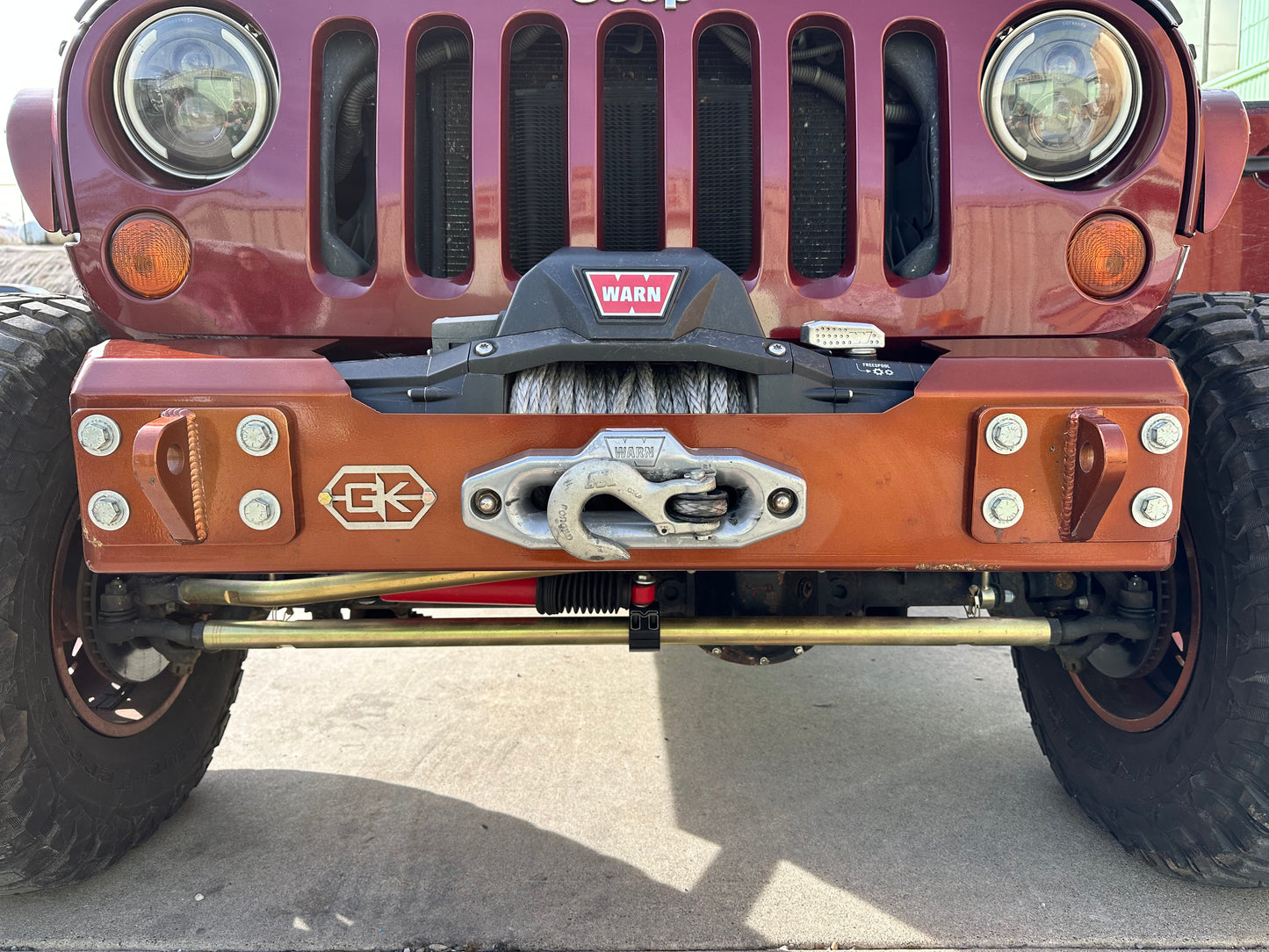 GateKeeper Off-Road Front Gauntlet Series Stubby Bumper for Jeep JK Wrangler