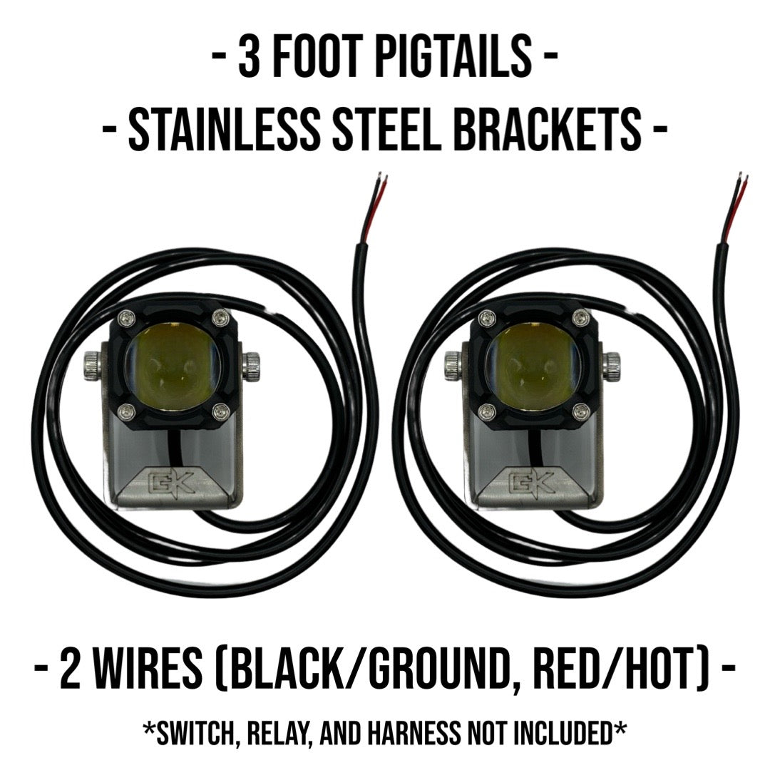 GateKeeper Off-Road "Easy Switch" 3 Function LED Amber/White Pod Lights