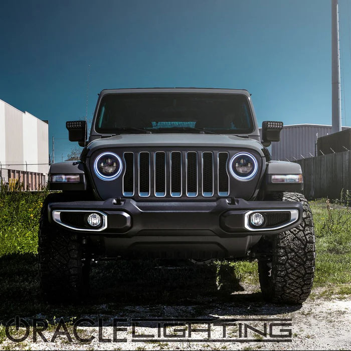 Oracle Lighting 7" High Powered LED Headlights (Pair) - Black Bezel