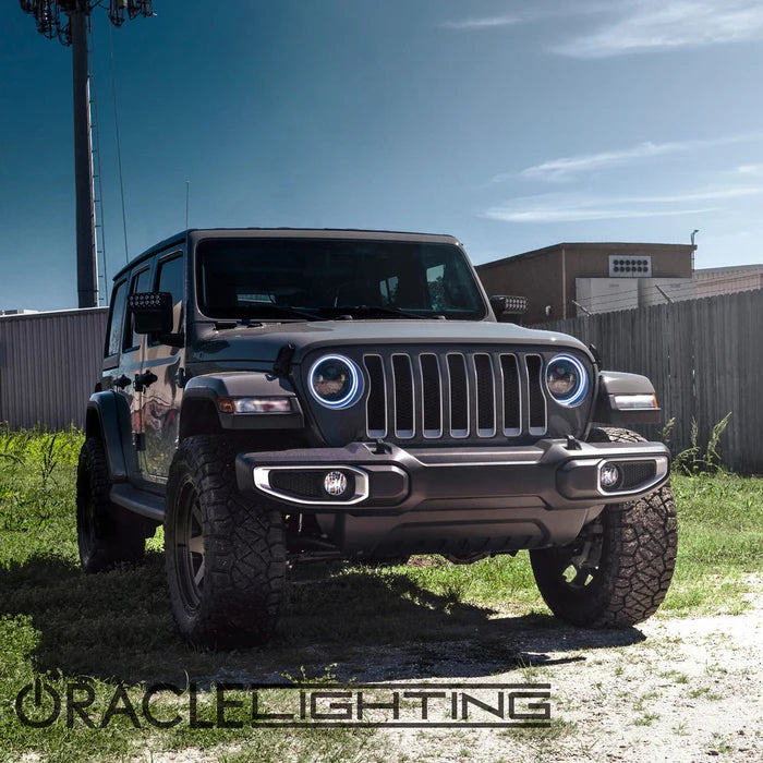 Oracle Lighting 7" High Powered LED Headlights (Pair) - Black Bezel