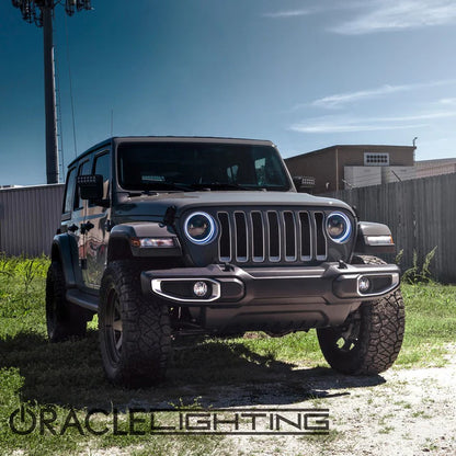 Oracle Lighting 7" High Powered LED Headlights (Pair) - Black Bezel