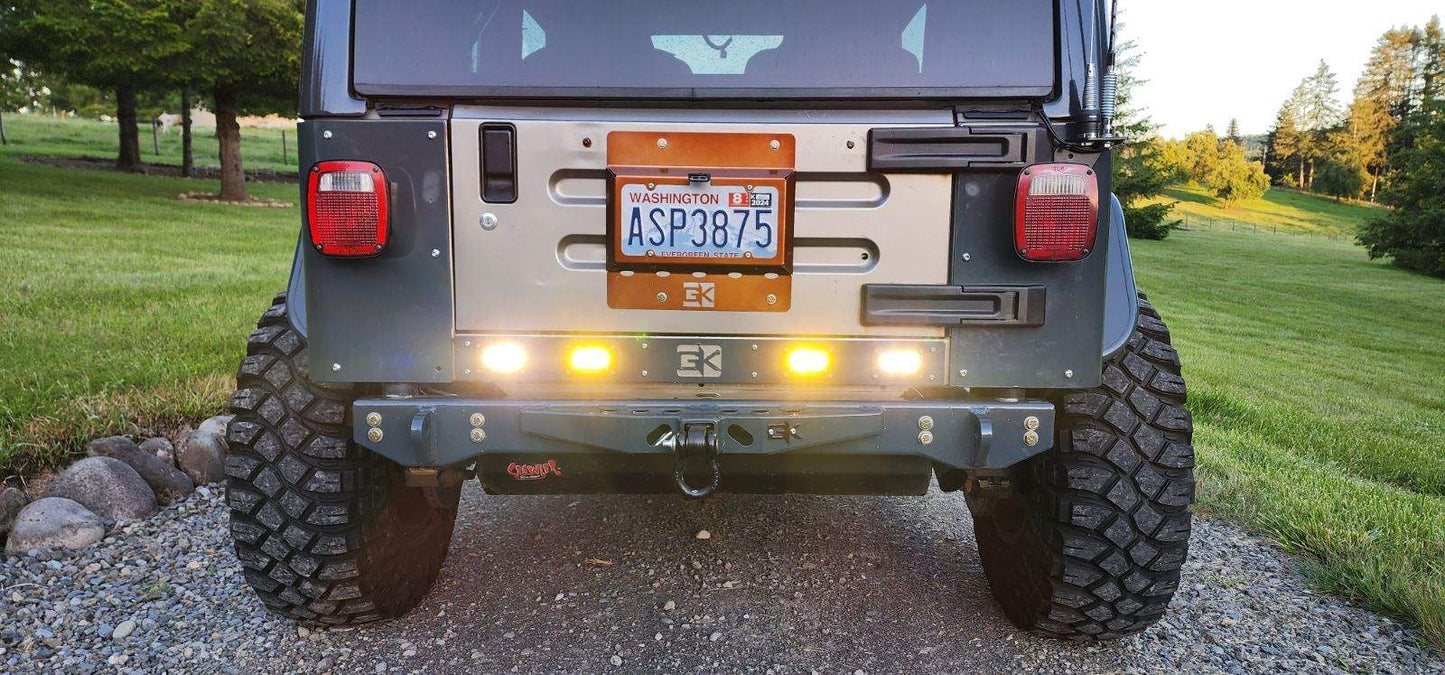 GateKeeper Off-Road Baja S2 Rear Light Plate Mount for Jeep TJ Wrangler