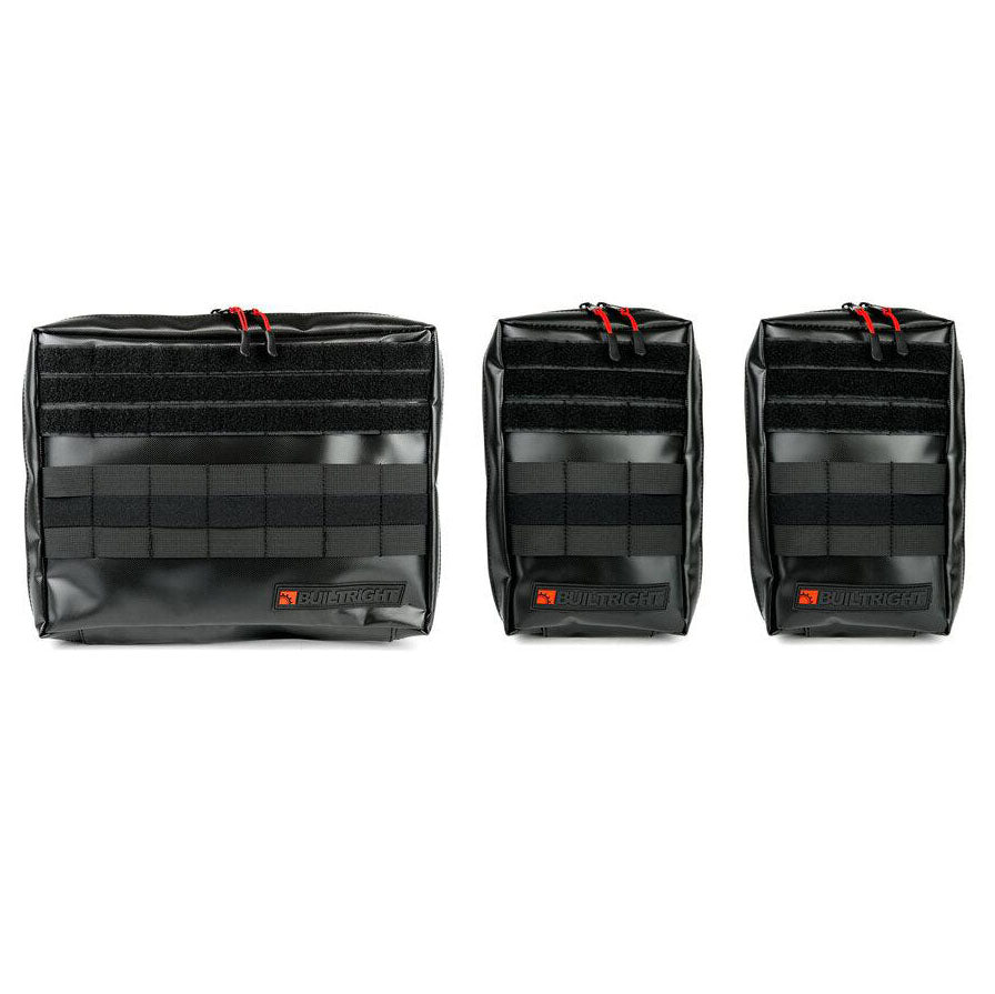 MOLLE Pouch - Black | 3pc Set-2009-2014 Ford F-150-BuiltRight Industries