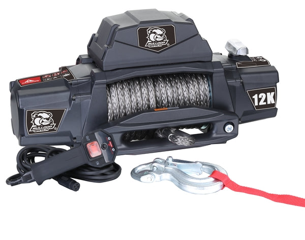 Bulldog Winch Standard Series Winch – 12,000 lb (Synthetic Rope)