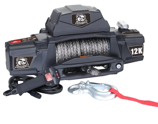 Bulldog Winch Standard Series Winch – 12,000 lb (Synthetic Rope)