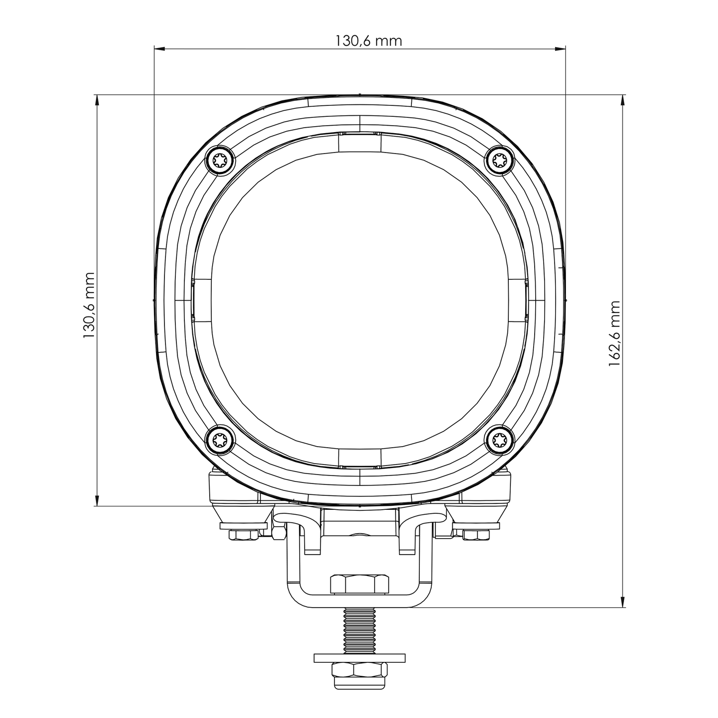 TYRI Off-Road Lighting 1313 Pair With Wiring Harnesses