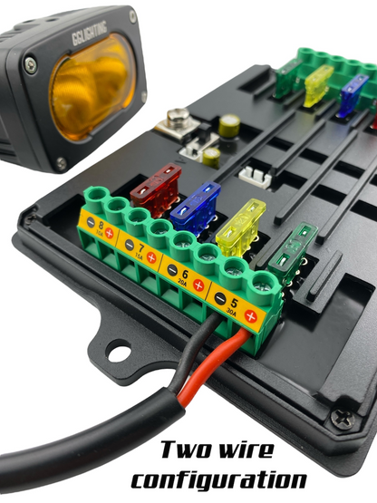 GG Lighting 8-Gang Switch Panel Kit w/ RGB & Bluetooth App Control